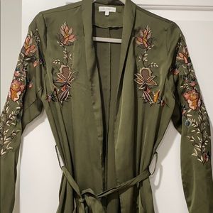 Beautiful fashionable longline kimono